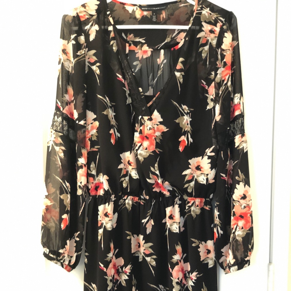 Floral and lace WHBM dress